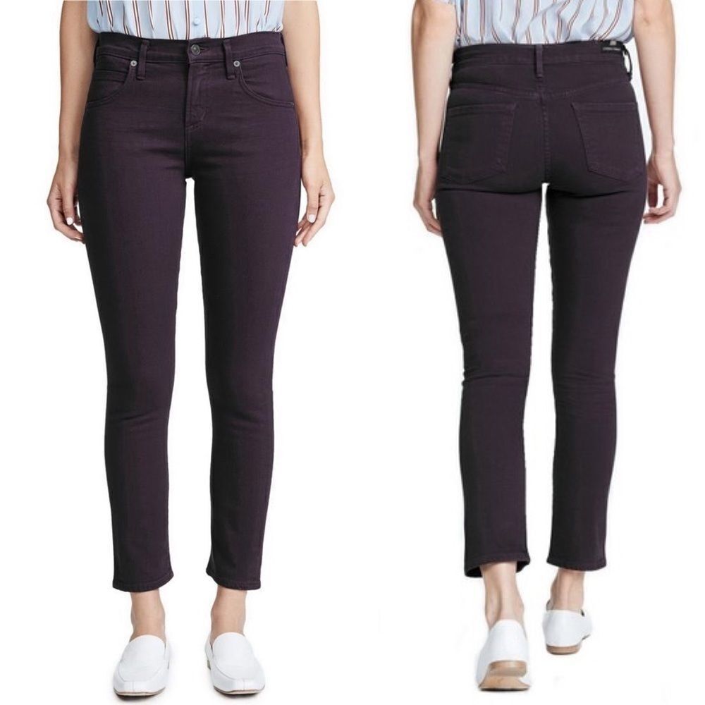 Citizens Of Humanity Elsa Slim Fit Crop Ankle Jeans Mulberry 27
